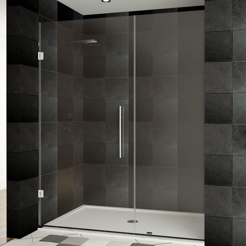 LessCare Ultra Hinged Shower Doors with Side Panel Wayfair